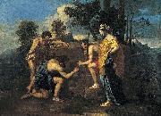 Nicolas Poussin Les Bergers d Arcadie oil painting reproduction